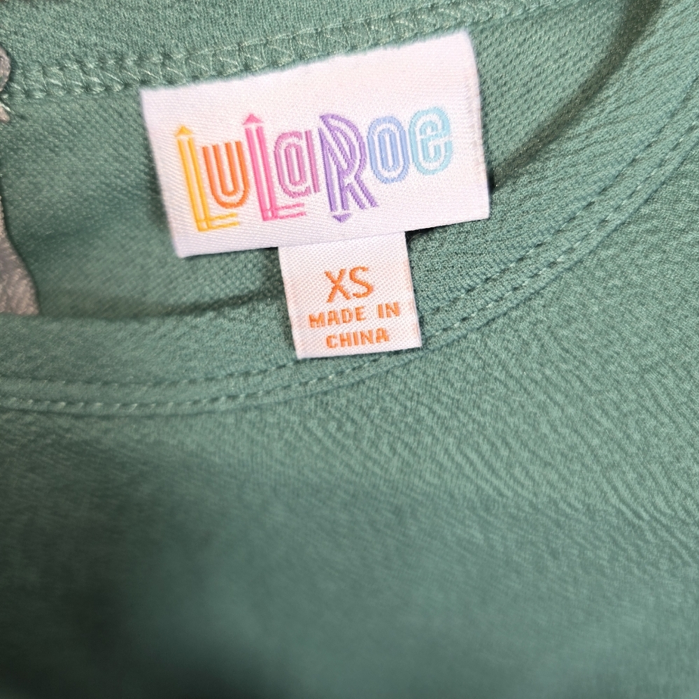 Elegant Green Dress Size:XS - Picture 4 of 5